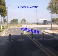 云南学校反恐液压升降柱气压阻车柱全自动升降桩